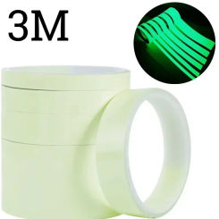 3M Luminous Fluorescent Night Self-adhesive Glow in The Dark Sticker Tape Safety Security Home Decoration Warning Adhesive Tape