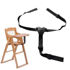Baby Dining High Chair Safety Belt Baby Feeding Chair Belt Strap 3 Point Baby Safety Belt Fixed Baby Stroller Seat Harness Belt