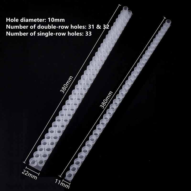 Description Picture 3 of item50Pcs Single/Double Row Collect Bee Milk Pulp Royal Jelly Strip Sheet Bar Plastic Bees Flexibility Beekeeping Equipment Supplies