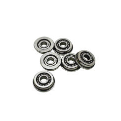 10PCS MF93 Open Flange Bearing 3x9x2.5 mm Miniature Flanged Deep Groove Open Bearings Without Seal
