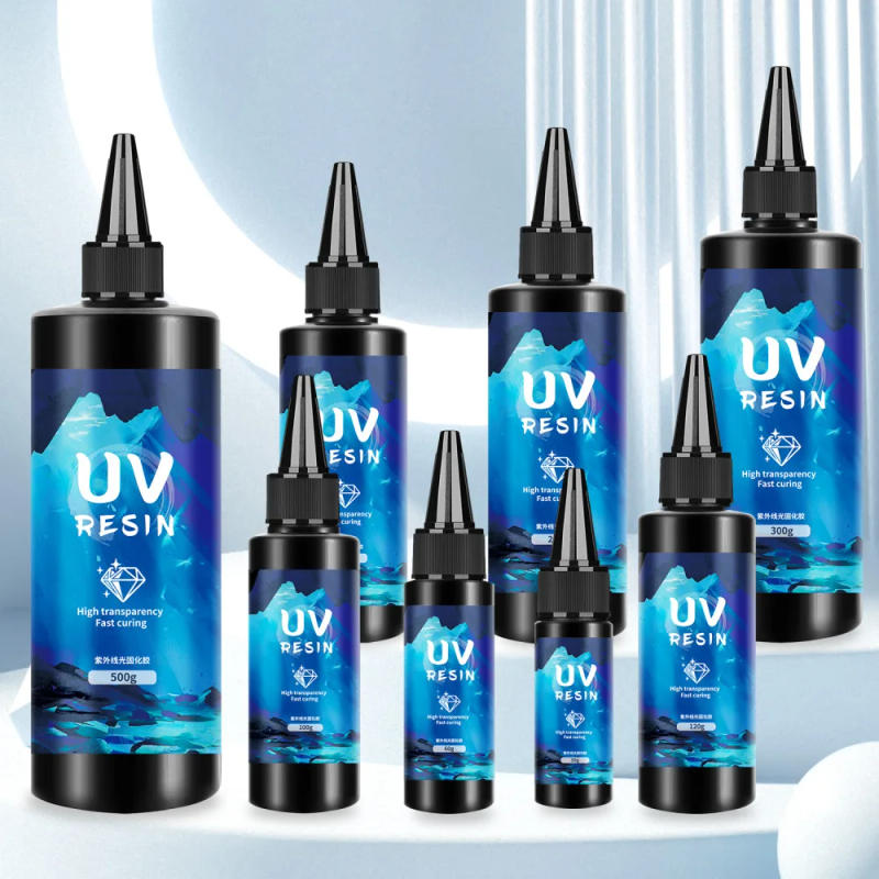 Description Picture 5 of itemRare Uv Resin Glue High Clear Hardness Epoxy Resin UV Glue For Jewelry Making Transparency Quickly Drying Uv Glue 30-1000g