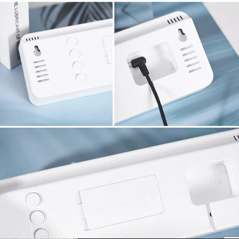 Description Picture 6 of itemLarge Digital Wall Clock Temperature Date Week Timing Countdown Light-sensing Table Clock 2 Alarm 12/24H LED Alarm Clock