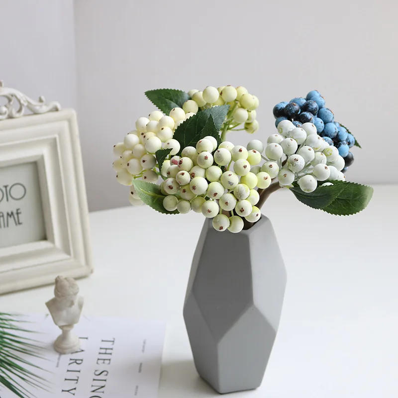 Description Picture 5 of itemMini Artificial Berries Flower Christmas Fruit Fake Berry Foam Flowers Decoration Wedding Home Table Simulation Plant Arrangment
