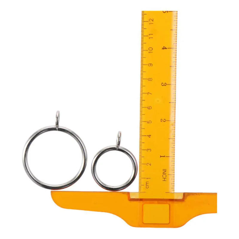 Description Picture 3 of item36Pcs Curtain Rings Black Silver Metal Curtain Rings Inner Drapery Ring For Curtain Rods Portable Window Decor Accessories