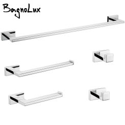Bathroom Accessories Stainless Steel 5-Piece Brushed Gold Bathroom Hardware Set Towel Rack Set Robe Hook Paper Holder