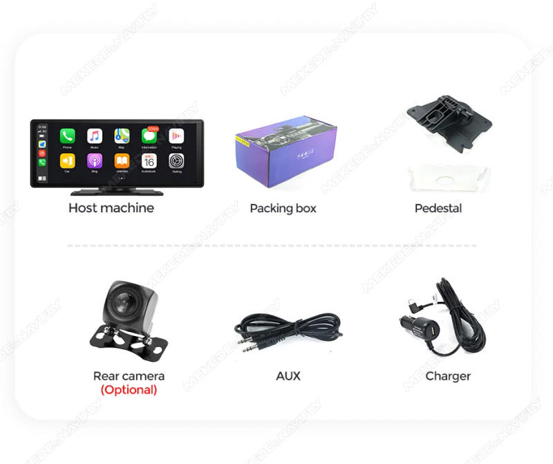 Description Picture 5 of item10.26/6.86inch Wireless Android Auto Carplay Smart screen car intelligent systems Universal Car Raido Screen Multimedia Player