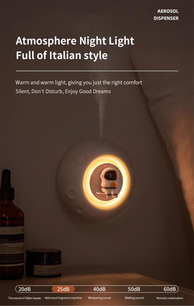 Description Picture 3 of itemAstronaut Night Light Air Humidifier USB Mist Aromatherapy Water Diffuser With Led Light Astronaut Humidificador Lights 2024 New