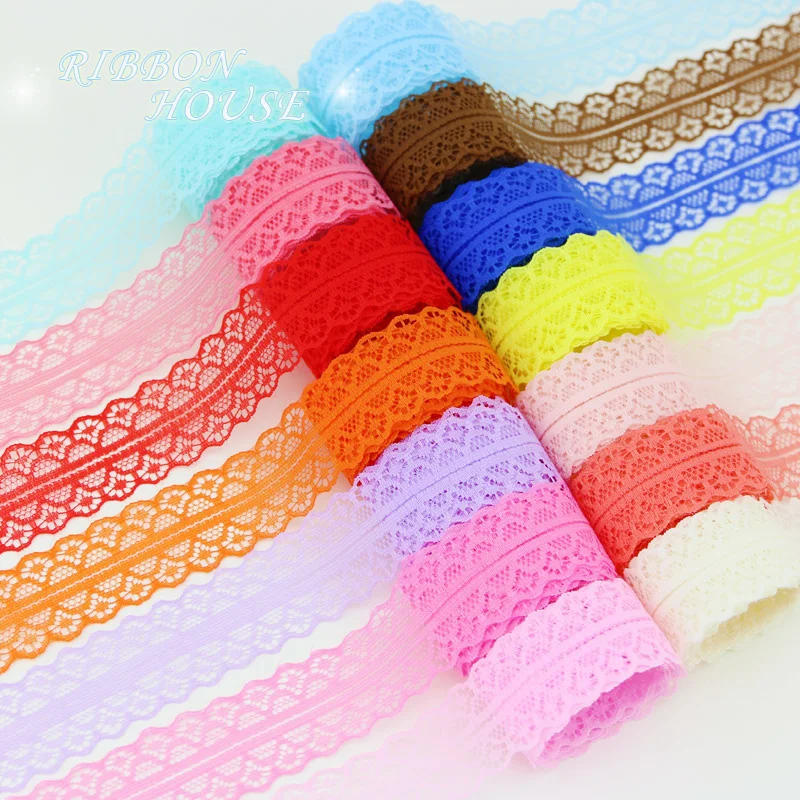 Description Picture 2 of item(10 yards/roll) 30mm Lace fabric Webbing Decoration Lovely gift packing Material