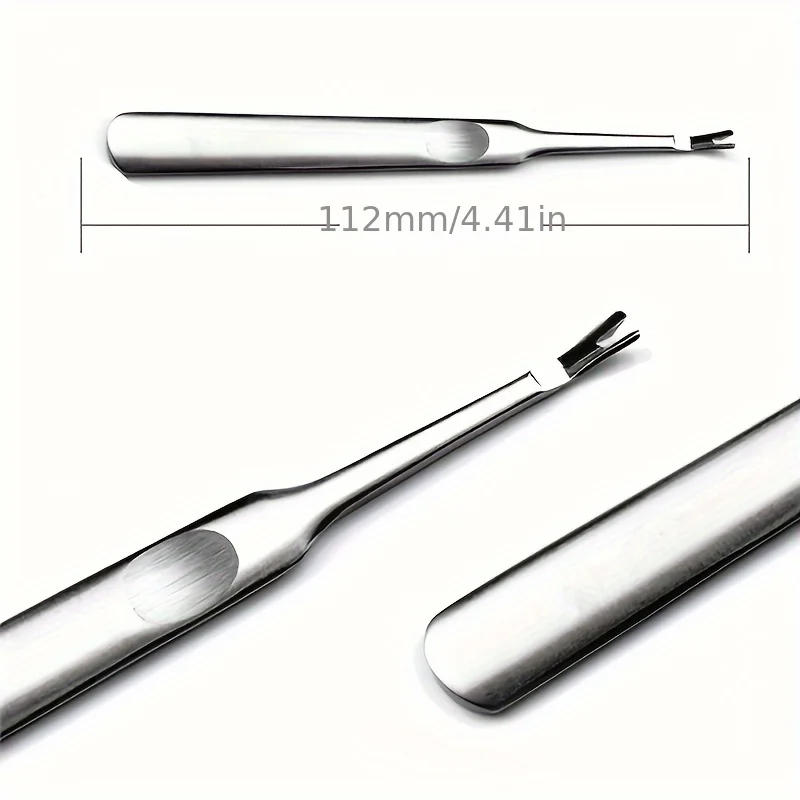 Description Picture 4 of itemCuticle Remover Dead Skin Pusher Surgical Grade Stainless Steel Nail Art Manicure Tools Scraper Nail Cleaner Trimmer