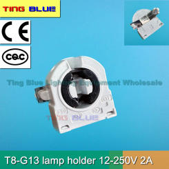 (10pcs) T8 lamp holder LED fluorescent lamp holder G13 grille lamp holder advertising light box lamp tube lighting wardrobe lamp