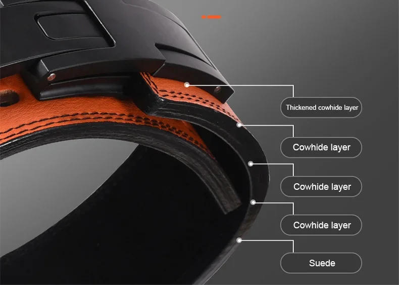 Description Picture 5 of itemWeight Lifting Leather Belt Powerlifting Gym Belt Lower Back Support for Weightlifting Deadlifts Squats Powerlifting Lever Belt