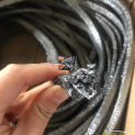 Graphite fiber gland packing Flexible expanded sealing Rope flat tape with 304 or Inco nickel wire reinforced