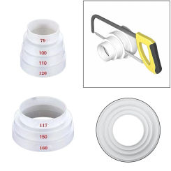 Duct Multi Reducer Extractor Fan Pipe Connector 120/160mm For Fan Ventilation Detachable Duct Pipe Tube Exhaust Duct