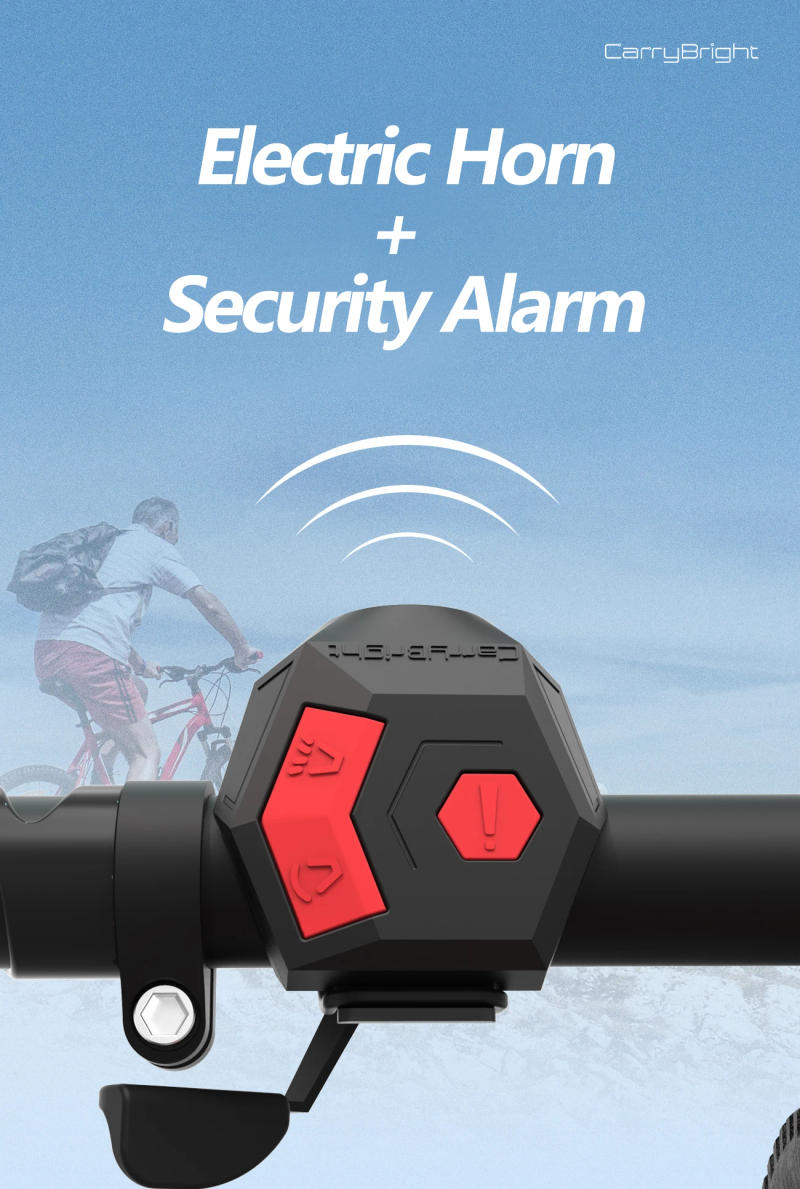 Description Picture 2 of itemBike Electric Horn Bell USB Rechargeable Bicycle Handlebar Cycling Alarm Ring Bell 120db Super Loud Horn Anti-theft Bell scooter
