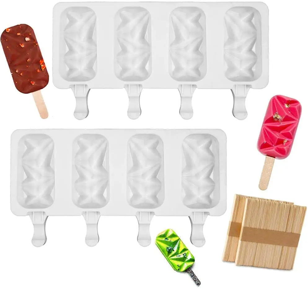 Description Picture 4 of itemSummer Silicone Popsicle Mold Ice Cream Mould Summer DIY Homemade Ice Cube Tray Ice Pop Block Freezer Juice Dessert Maker Tool