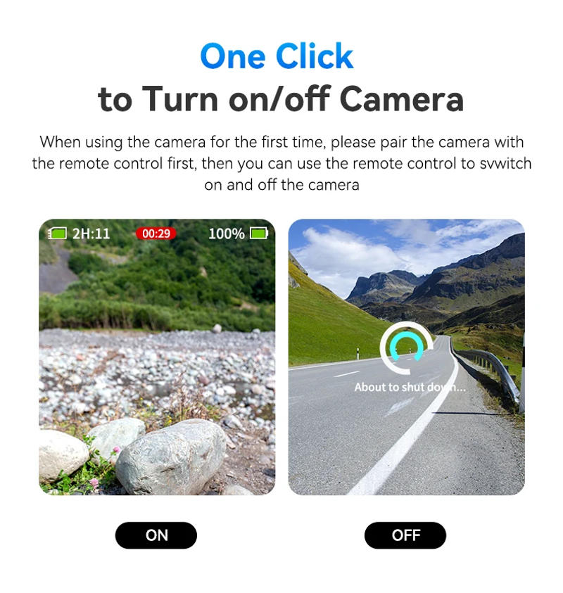 Description Picture 5 of itemTELESIN T13 Waterproof Bluetooth Remote Control For GoPro Hero13 12 11 10 9 8 Max With Wrist Strap For Action Camera Accessories