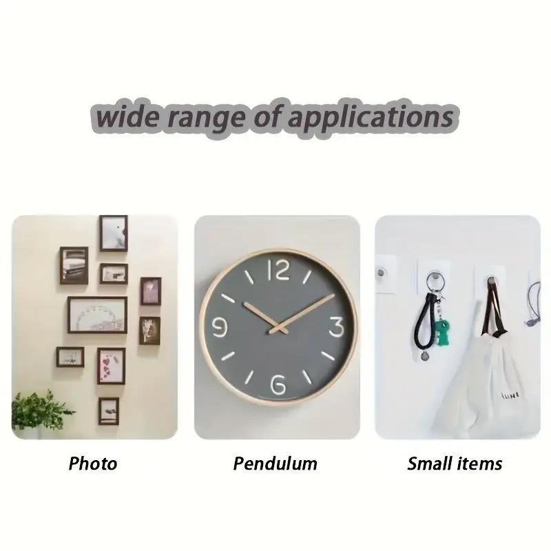 Description Picture 3 of itemHook Hanging Sticker Strong Adhesive Hooks Punch-Free Picture Frame Nail Poster Photo Clock Hooks Kitchen Bathroom Screw Hooks