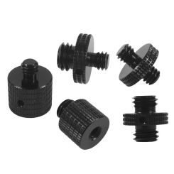 Reinforced Camera Conversion Screw Adapter 1/4" to 1/4 3/8 Male Female Screw for Monopod Tripod Ballhead Light Mount Accessories