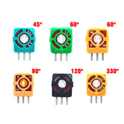5pcs Remote Control Aircraft Rocker RC Airplane Potentiometer Piece 103 10K 60 330 Degrees B502 502 5K 45 60 90 120 Degrees