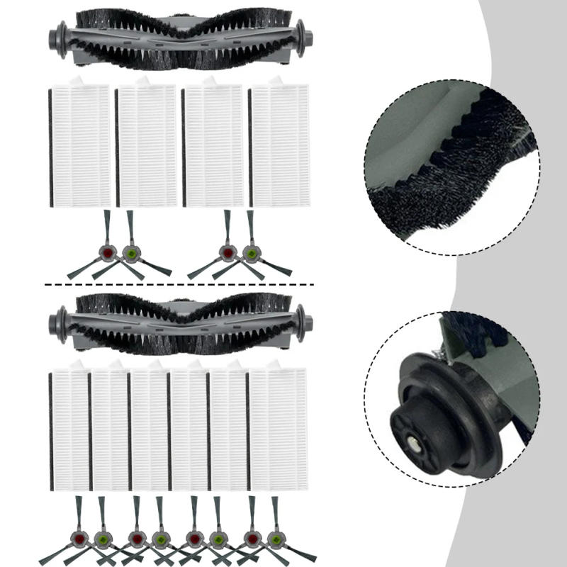 Description Picture 2 of itemMain Side Brush Filter Spare Part Kit For AIRROBO P30 Robot Vacuum Cleaner Accessories Replacement Parts