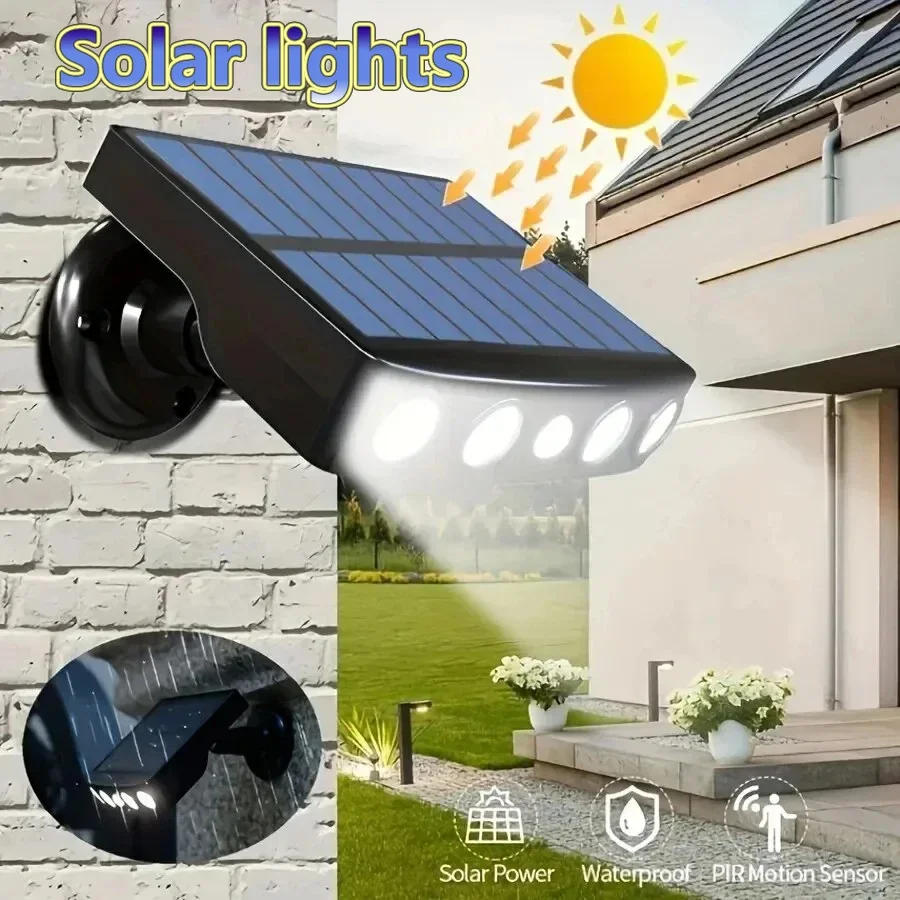 Description Picture 2 of itemPowerful 4 LED Solar Security Lights Outdoor Decor Sensor Motion 3 Modes Street Waterproof Lamp Wall Night Work Light for Garden