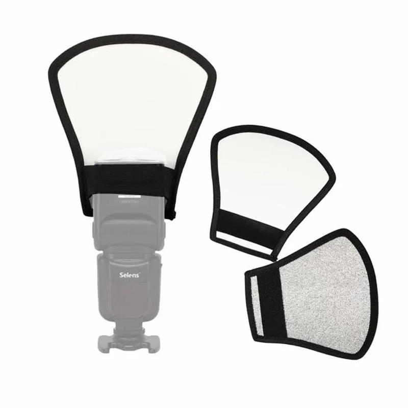 Description Picture 3 of item1 PCS Photo Flash Light Reflector For Nikon Sony Cameras and Other Camera 2-in-1 Camera Flash Diffuser Softbox Reflector