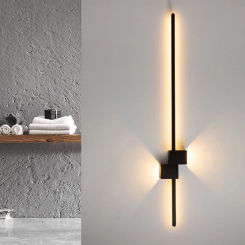 Minimal living room wall lamp strip up and down luminous grille TV background wall lamp new aisle bedroom bedside lamp