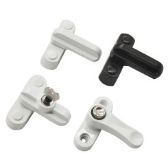 2PCS Plastic Steel Casement Door And Window T-shaped Lock Anti-Theft Lock Buckle Casement Window Lock With Key Window Hardware