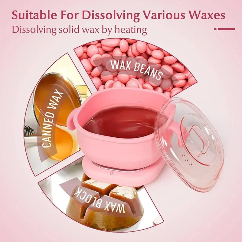 Description Picture 4 of item400ML Foldable Heater Hair Removal Wax Machine SPA Body Epilator Paraffin Pot for Travel Portable Silicone Wax Warmer