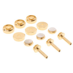 Exquisite Connecting Rod Piston Shell with Inlaid Button Set for Trumpet Parts