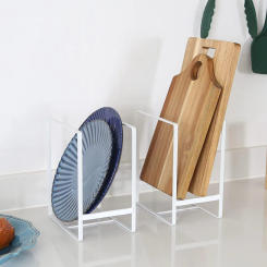 Large Plate Holders Organizers Upright Cabinet Dish Drying Racks Plate Dish Organizers Racks Stands for Countertop and Cupboard