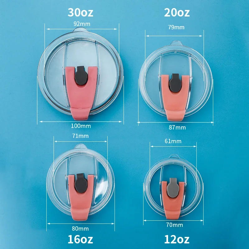 Description Picture 2 of itemYXYMCF 12/16Oz Cup Lid Silicone Cover Water Bottle Cap Replacement Food Grade Plastic Lids for Ozark Trail Rtic Mason Jar Lid
