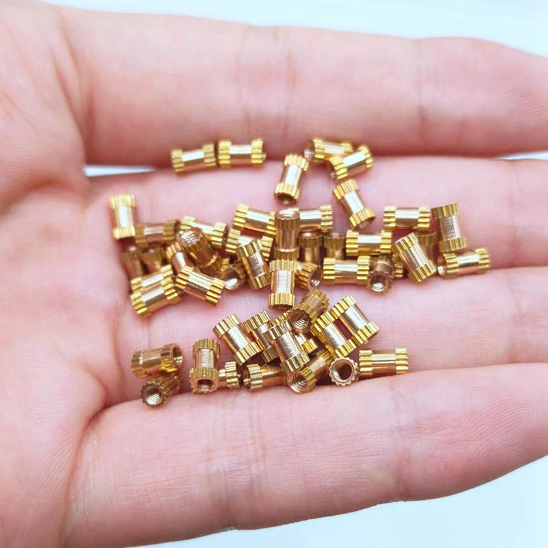 Description Picture 6 of item520Pcs M2 M2.5 M3 Metric Female Thread Knurled Brass Threaded Insert Embedded Nuts Assortment Kit
