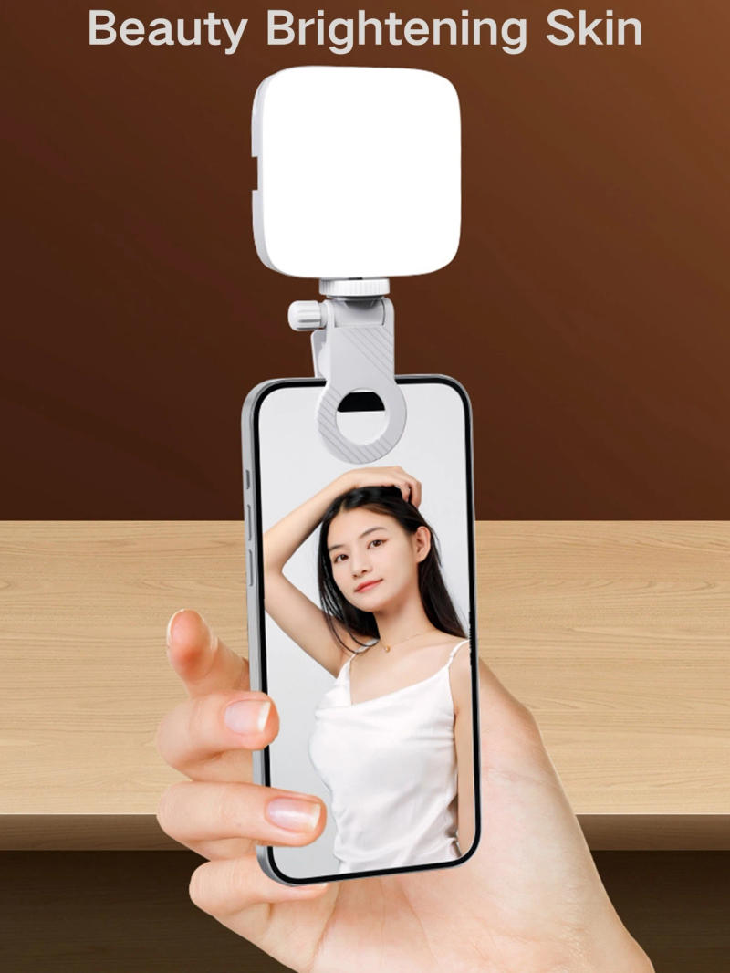 Description Picture 5 of itemMini LED Fill Light Bi-Color Lighting Cold Shoe For Camera Camcorder Vlog Removable Back Clip-on Mobile Phone Photography Light