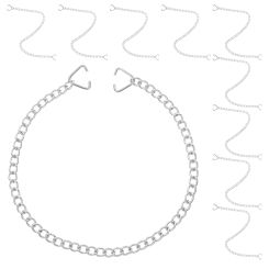 10 Pcs House Plate Hanging Chain Billboards Hangers Signage Basket Chains Stainless Steel for Bird Feeders Chalkboards