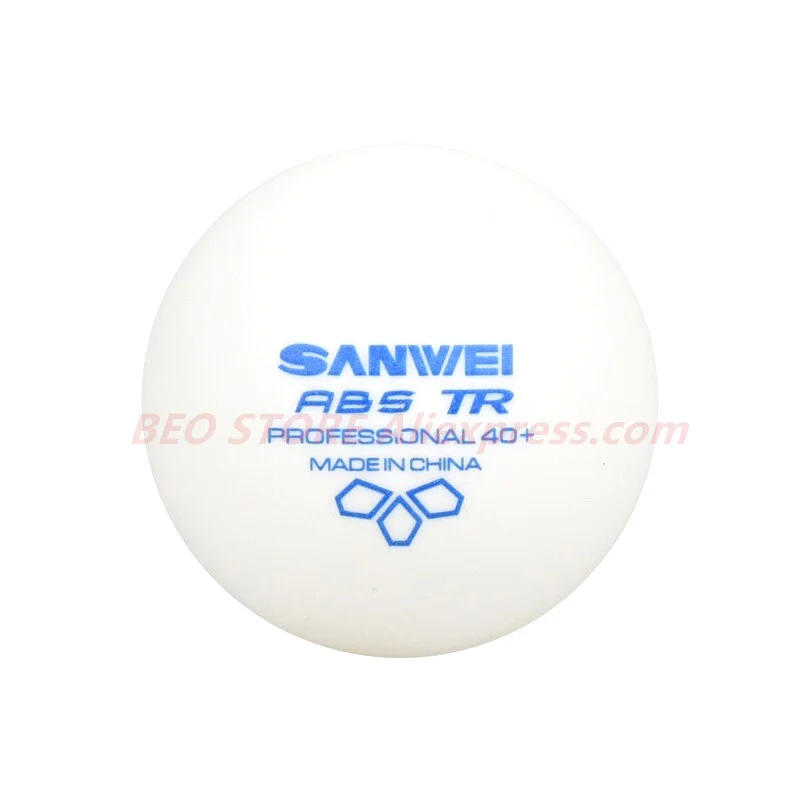 Description Picture 6 of item100 balls Table tennis ball SANWEI New 3-star TR ABS Material Plastic Professional 40+ Training SANWEI Ping Pong Ball