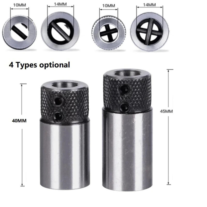 Description Picture 3 of itemSockets Woodworking Drill Row Cross Sleeve Clamp Drill Base Tungsten Steel Drilling Rig Collet Chuck Power Tool Workshop Parts