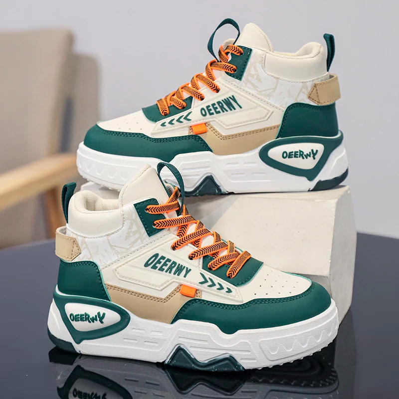 Description Picture 4 of itemChildren's Board Shoes Thick Soled Wear-resistant Casual Flat Shoes Neutral Breathable High Top Outdoor Sports Shoes for Kids