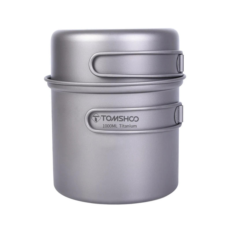 Description Picture 4 of itemTitanium Cookware Set  Lightweight Camping Pot and Plate Outdoor Pot Pan Cup Cooking Utensils Ideal for Camping Outdoor Cooking