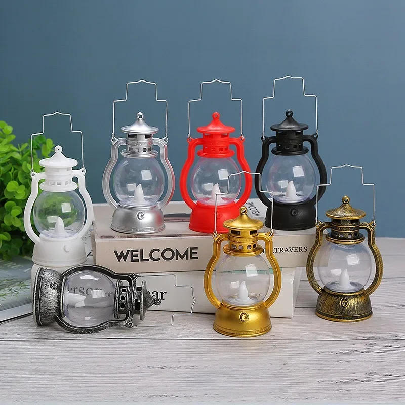 Description Picture 2 of itemHalloween Led Light Hanging Ornaments Festival Bar Home Night Light Halloween Party Decoration Props Small Oil Lamp Lantern
