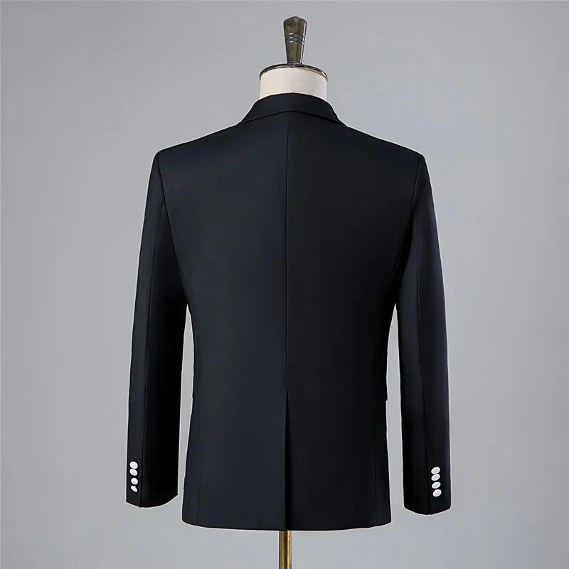 Description Picture 6 of itemBlazer Suit For Men 2 Piece Outfit Set Suits High Quality 2024 Pants Mens Clothing Fashion Party Wedding Tuxedo Jackets coats