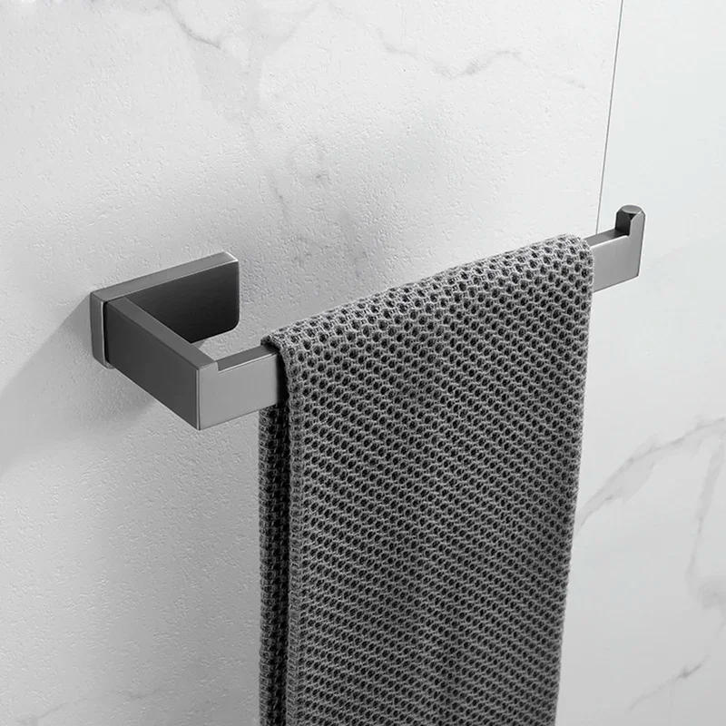 Description Picture 4 of itemTowel Ring Bathroom Towel Stainless Steel Punch-Free Simple Towel Hook Gun Gray Toilet Kitchen Hanging