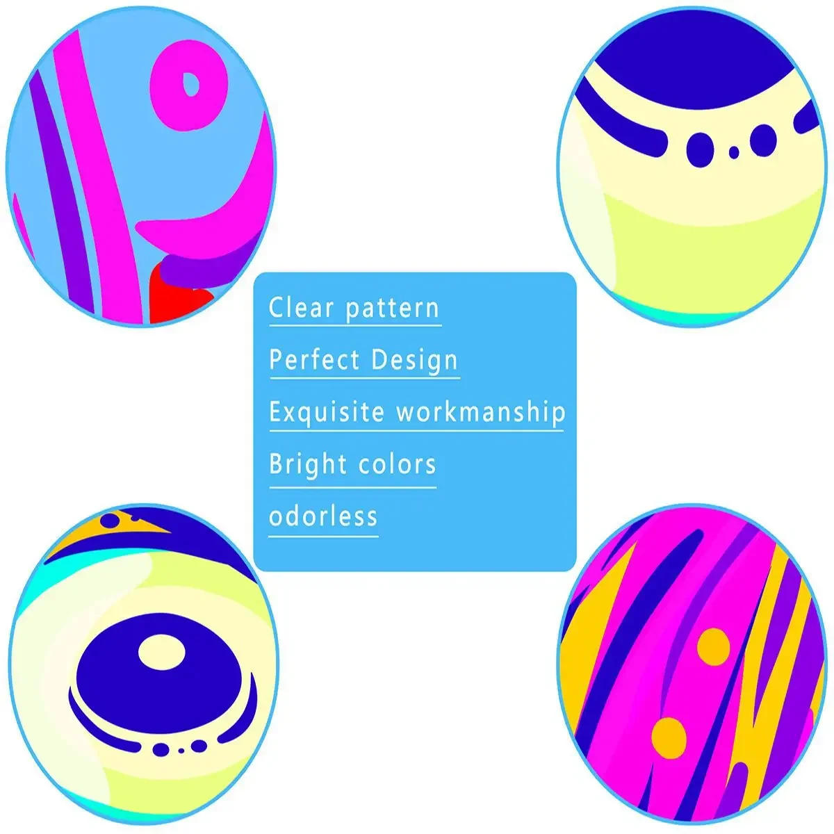 Description Picture 4 of itemFluorescent Tapestry Psychedelic Ultraviolet Wall Decoration  Skull Mushroom Witchcraft Beautiful