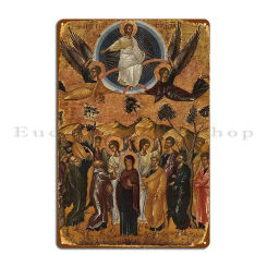 Ascension Of Jesus Christ Orthodox Christian Icon Metal Plaque Designing Kitchen Cinema Printing Designing Tin Sign Poster