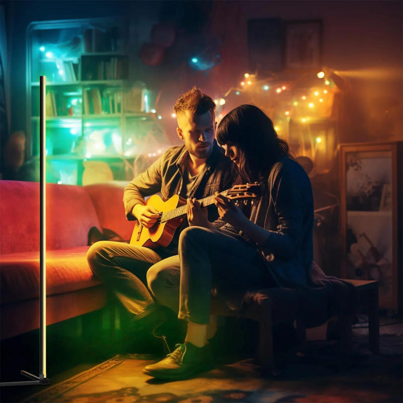 Description Picture 5 of item142Cm Smart APP Remote RGB Dream Color Floor Lamps with Music Night Light Modern Changing Standing Mood Light Room Decoration