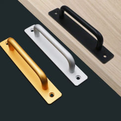 New Aluminum Alloy Sliding Door Handle Pull Push Door Handle With 2 Pc Screw Gate Window Pulls Knob For Gate Toilet Door