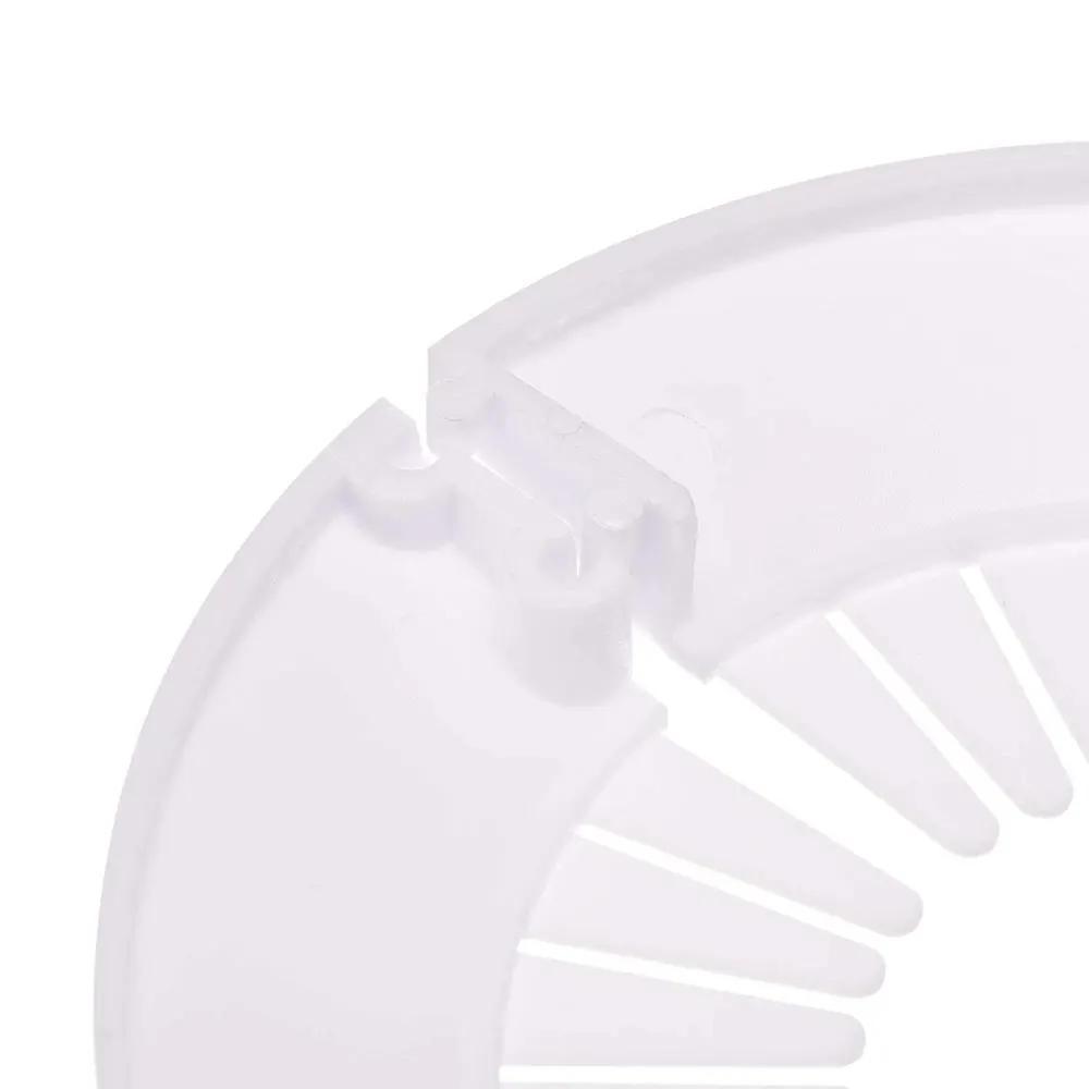 Description Picture 3 of item2pcs Plastic Wall Hole Duct Cover Shower Faucet Angle Valve Pipe Plug Decoration Cover Snap-on Plate Kitchen Faucet Accessories