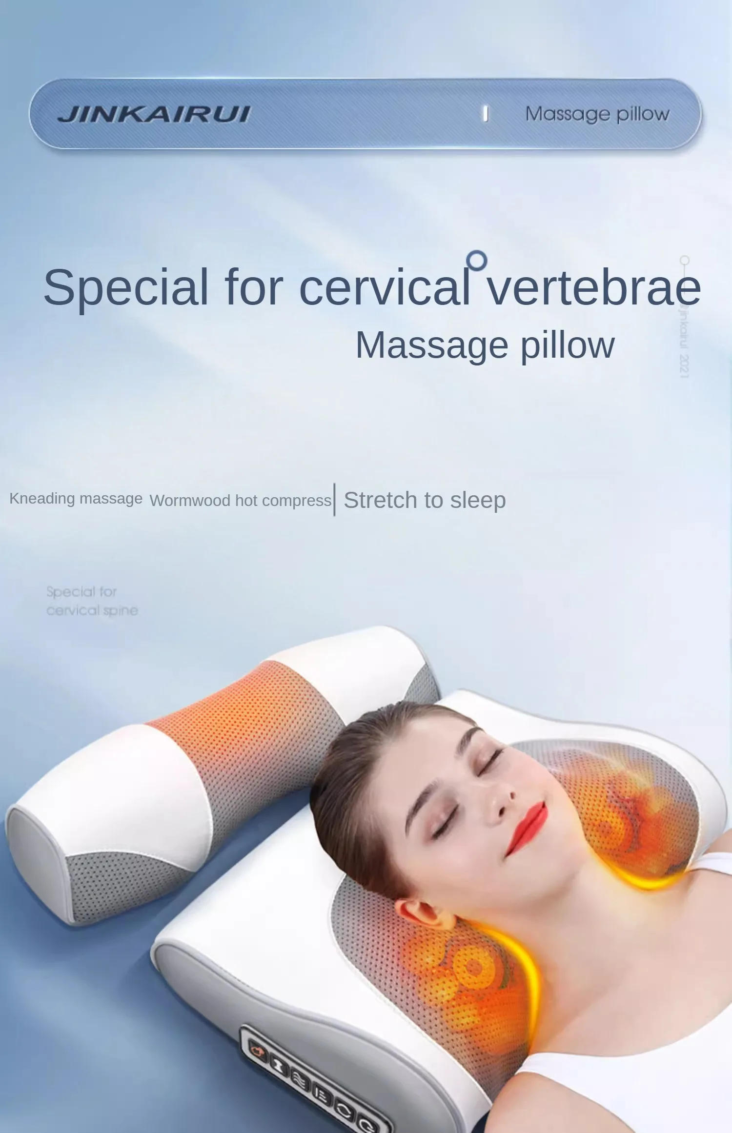 Description Picture 2 of itemCervical Massager Back Waist Full Body Multifunctional Household Hot Compress Massager Pillow Artifact Cushion