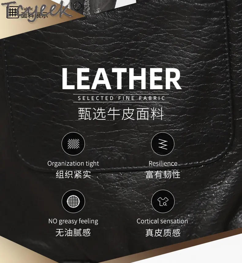 Description Picture 5 of itemTcyeek Thin Real Cowhide Motocycle Jackets Spring Fall Male Coat Loose Man Clothes High-end Natural Genuine Leather Jacket Men