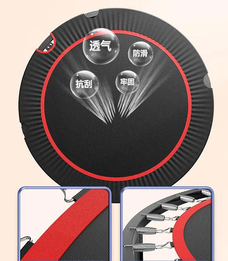 Description Picture 5 of itemGood Elastic Fitness Trampoline Folding Jumping bed Bouncing bed With T Armrest